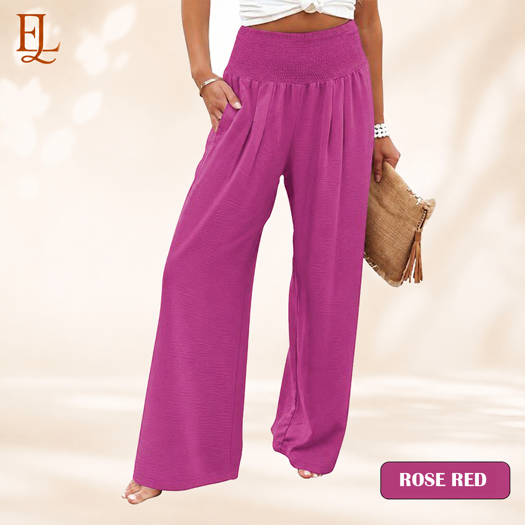 Elvara Lane - Women’s Comfy Wide-Leg Pants – Relaxed Fit, Light & Breezy