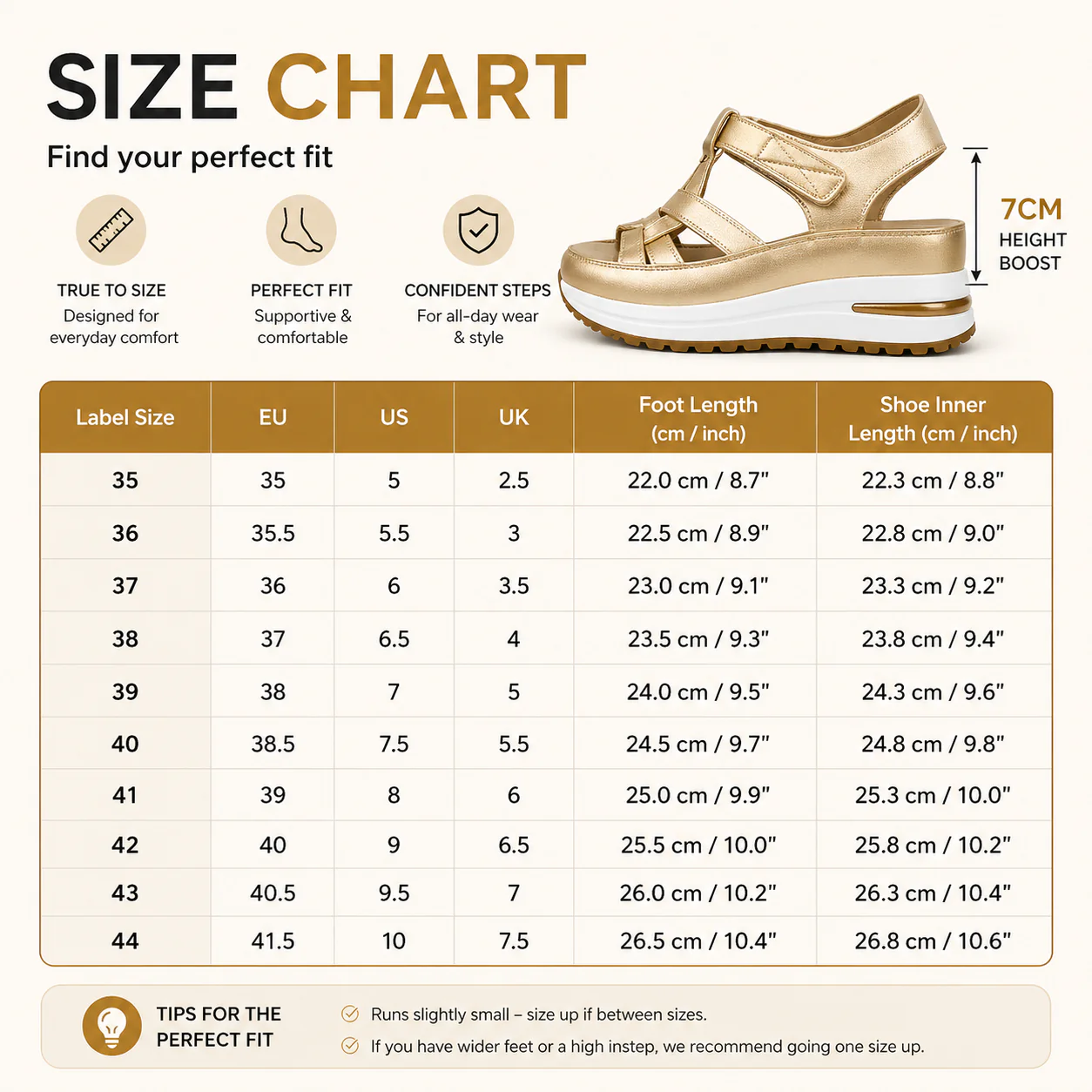 Orthopedic Platform Sandals – Walk Pain-Free & Look Taller Instantly