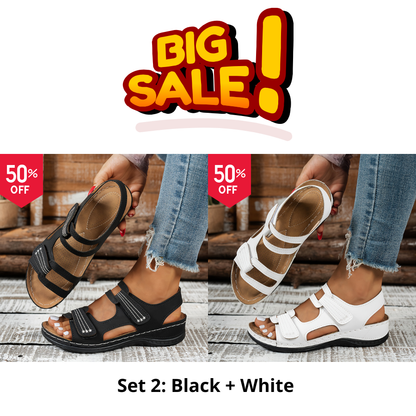 🔥Last Day Sale 60% OFF🔥Women's orthopedic sandals with thick, comfortable, and soft soles.