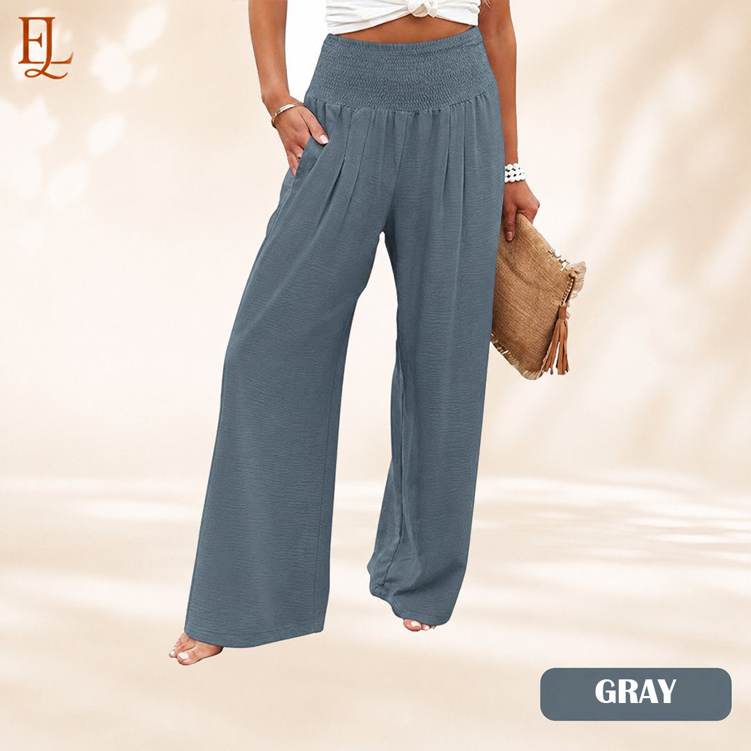Elvara Lane - Women’s Comfy Wide-Leg Pants – Relaxed Fit, Light & Breezy