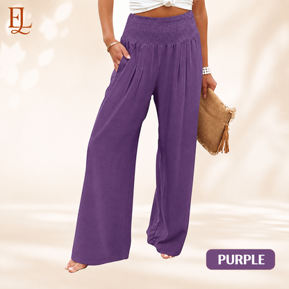 Elvara Lane - Women’s Comfy Wide-Leg Pants – Relaxed Fit, Light & Breezy