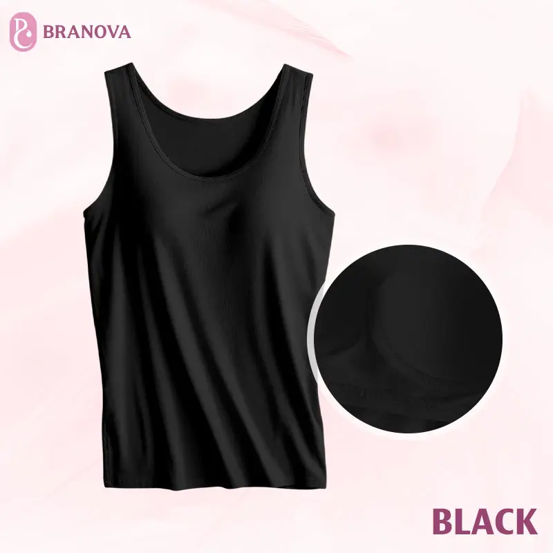 BraNova - Soft Built-In Bra Tank Top for Women