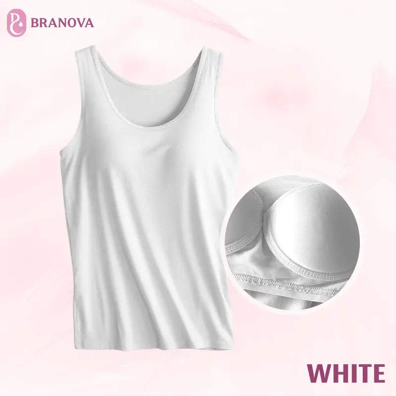 BraNova - Soft Built-In Bra Tank Top for Women
