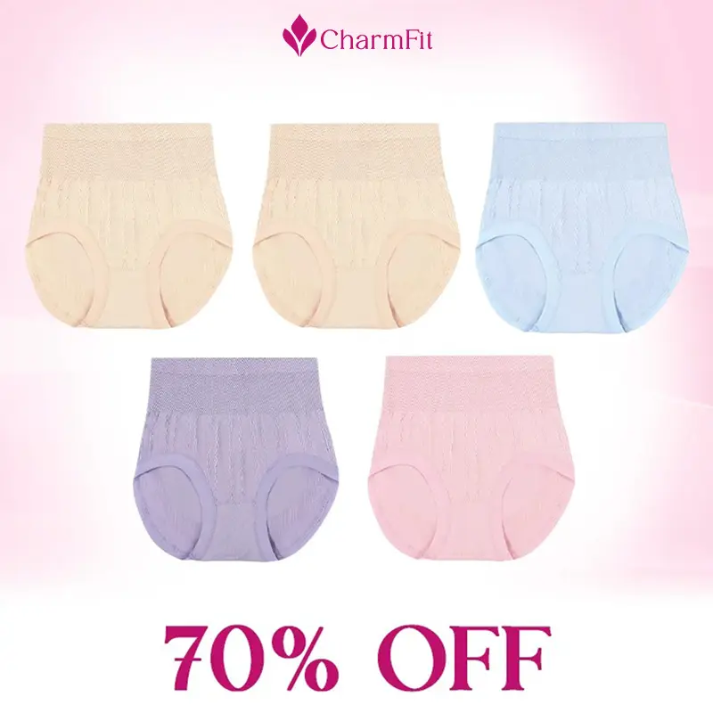 LenaCharm - CharmFit - Leakproof High-Waist Tummy-Control Butt-Lifting Panties