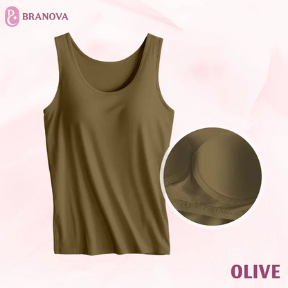 BraNova - Soft Built-In Bra Tank Top for Women