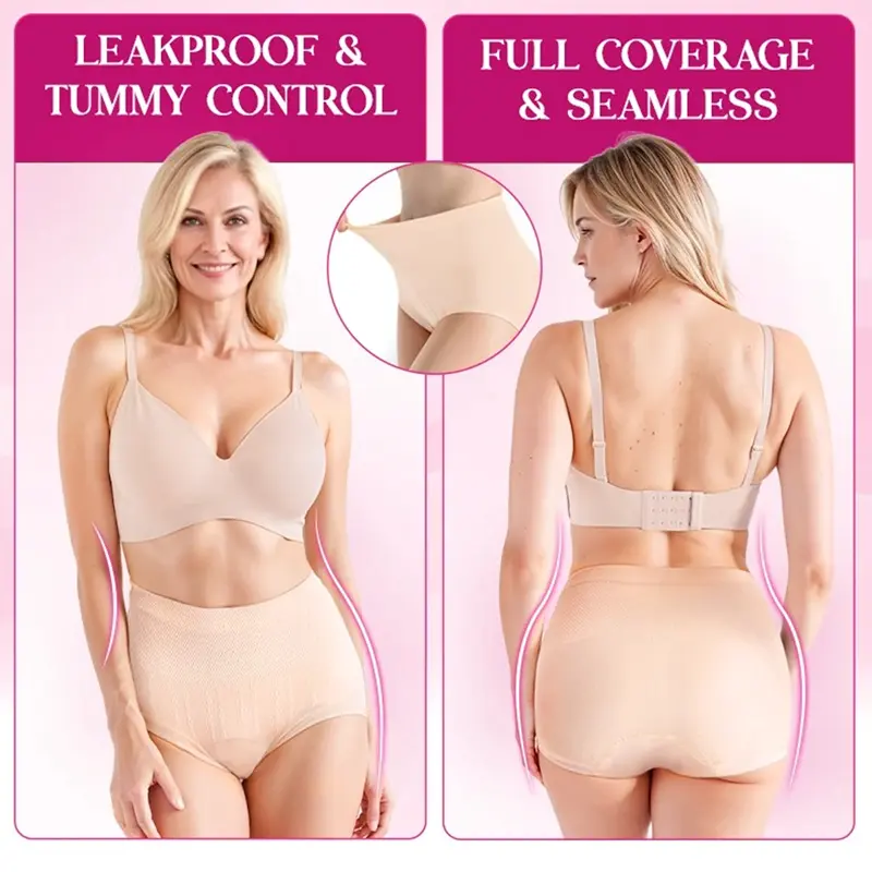 LenaCharm - CharmFit - Leakproof High-Waist Tummy-Control Butt-Lifting Panties