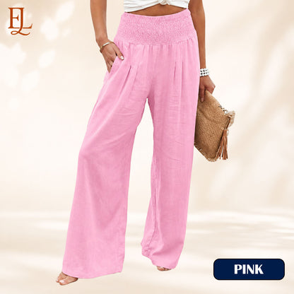 Elvara Lane - Women’s Comfy Wide-Leg Pants – Relaxed Fit, Light & Breezy