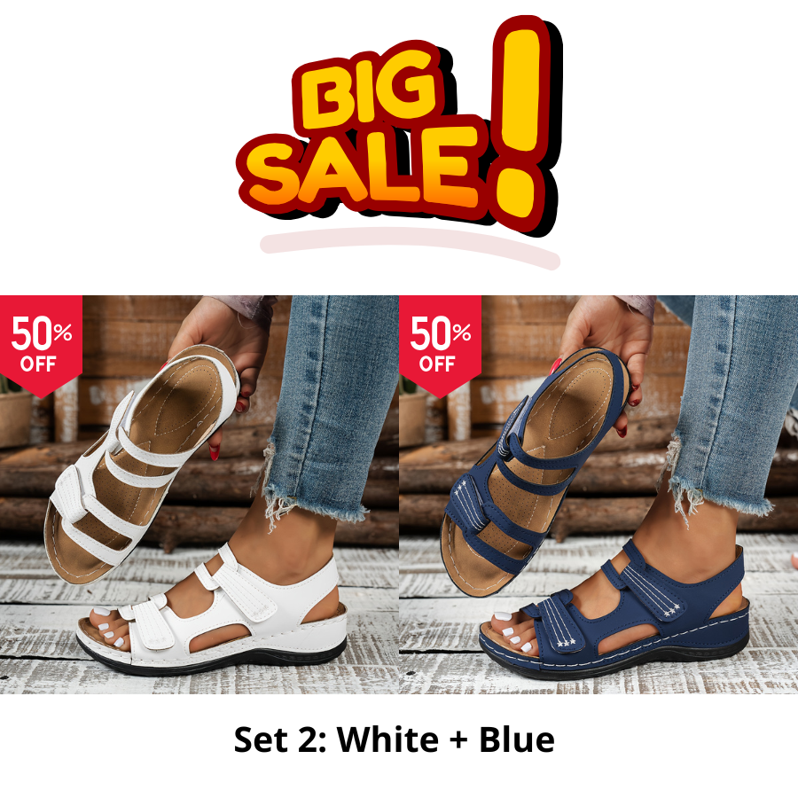 🔥Last Day Sale 60% OFF🔥Women's orthopedic sandals with thick, comfortable, and soft soles.