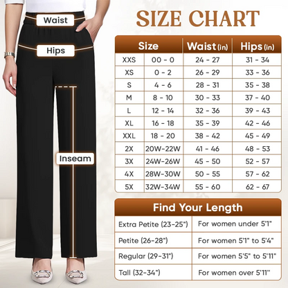 GlamorEase - Perfect Drape High Rise Pull-On Stretch Pants