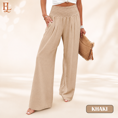 Elvara Lane - Women’s Comfy Wide-Leg Pants – Relaxed Fit, Light & Breezy