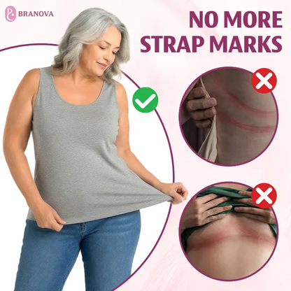 BraNova - Soft Built-In Bra Tank Top for Women
