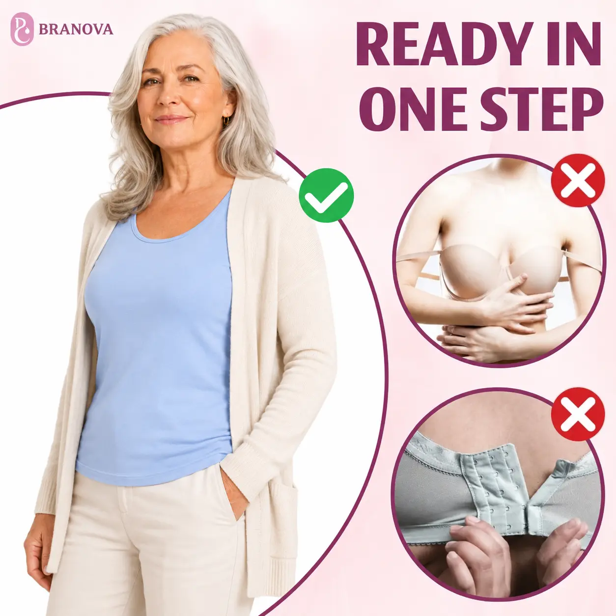 BraNova - Soft Built-In Bra Tank Top for Women