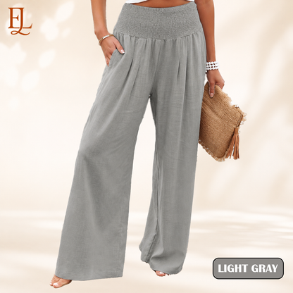 Elvara Lane - Women’s Comfy Wide-Leg Pants – Relaxed Fit, Light & Breezy