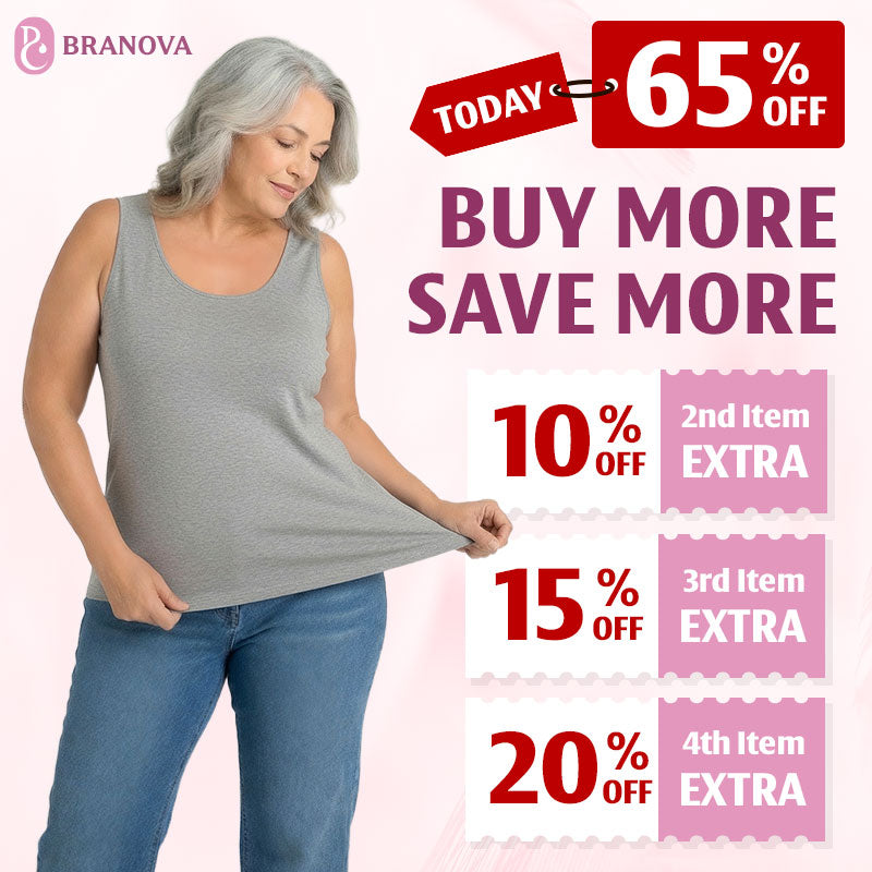 BraNova - Soft Built-In Bra Tank Top for Women