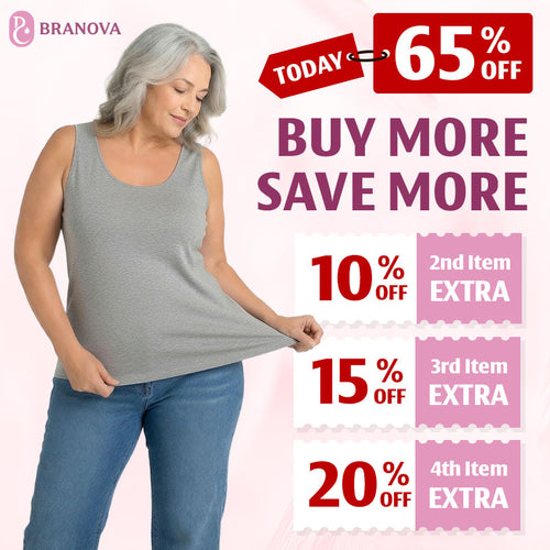 BraNova - Soft Built-In Bra Tank Top for Women