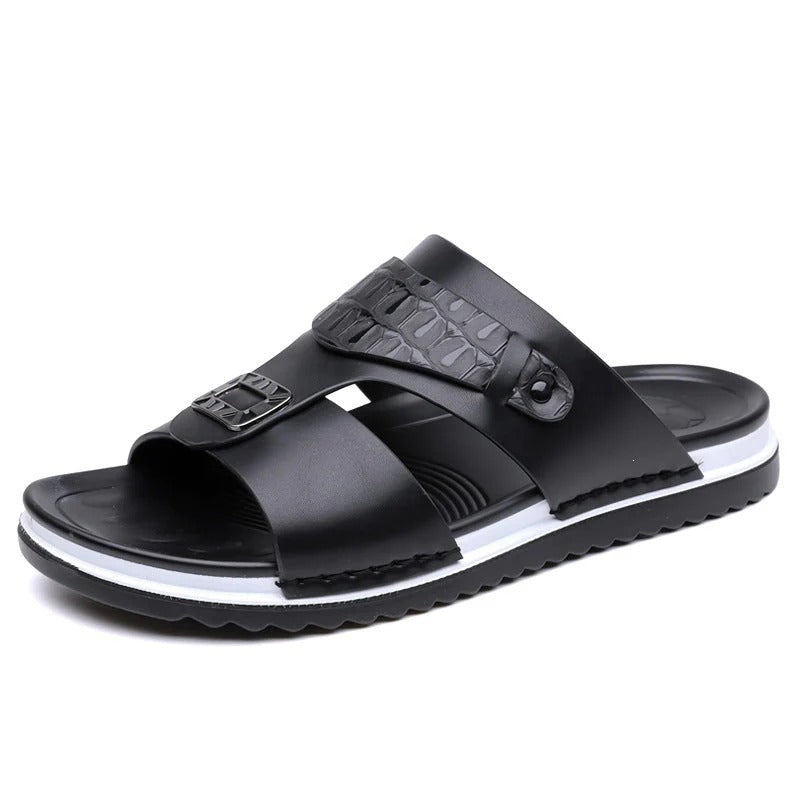 ✨Men's Faux Leather Slip-On Sandals