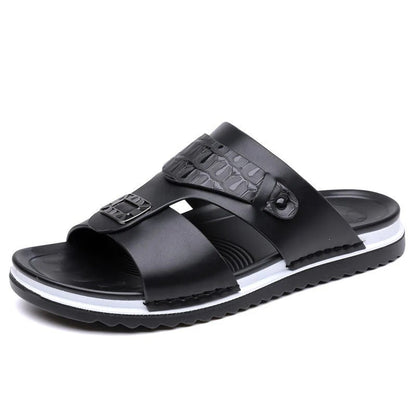 ✨Men's Faux Leather Slip-On Sandals