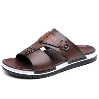 ✨Men's Faux Leather Slip-On Sandals