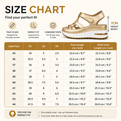 Orthopedic Platform Sandals – Walk Pain-Free & Look Taller Instantly