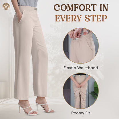 GlamorEase - Perfect Drape High Rise Pull-On Stretch Pants
