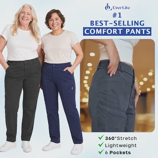 EverLite - 70% OFF – Women’s Stretch-Waist 6-Pocket Comfort Pants