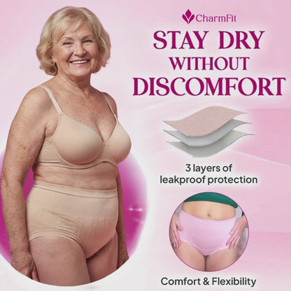LenaCharm - CharmFit - Leakproof High-Waist Tummy-Control Butt-Lifting Panties
