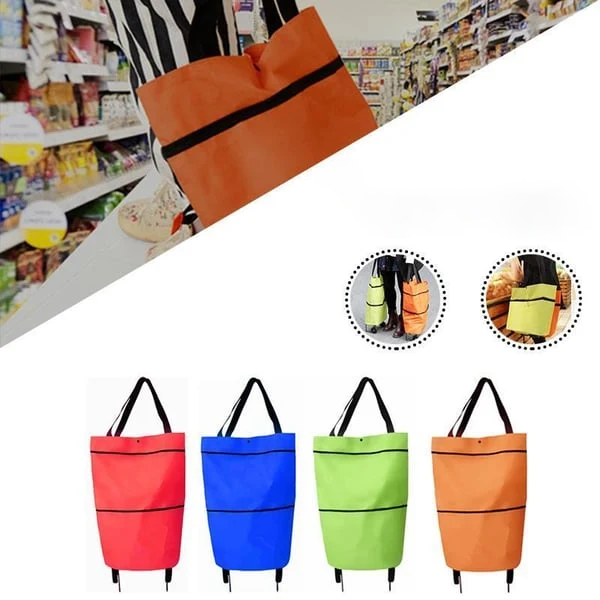 2-in-1 Foldable Shopping Cart