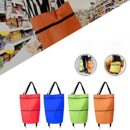 2-in-1 Foldable Shopping Cart